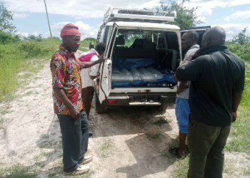 Delivering fish fingerlings in Ilondo Village, Ileje District (Tanzania)